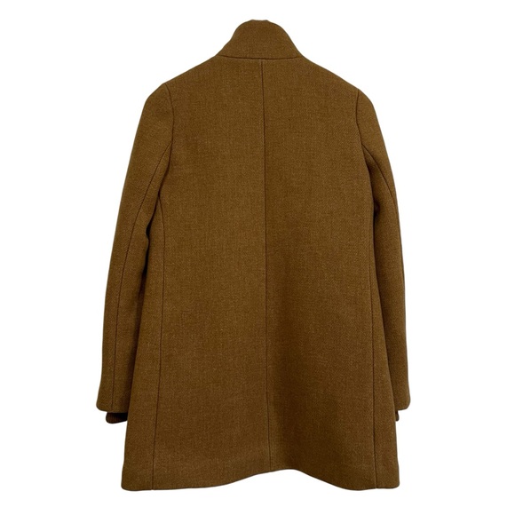 J. Crew Italian Stadium Cloth by Nello Gori Lodge Wool Coat Brown Size 6 K0896 - Picture 2 of 16